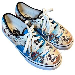 VANS X Disney Old Skool Sneaker Mickey Minnie Aloha Hawaiian Luau Women's 6.5